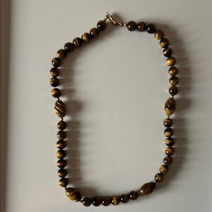 Tiger Eye Beaded Necklace